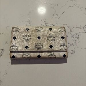 MCM White Wallet